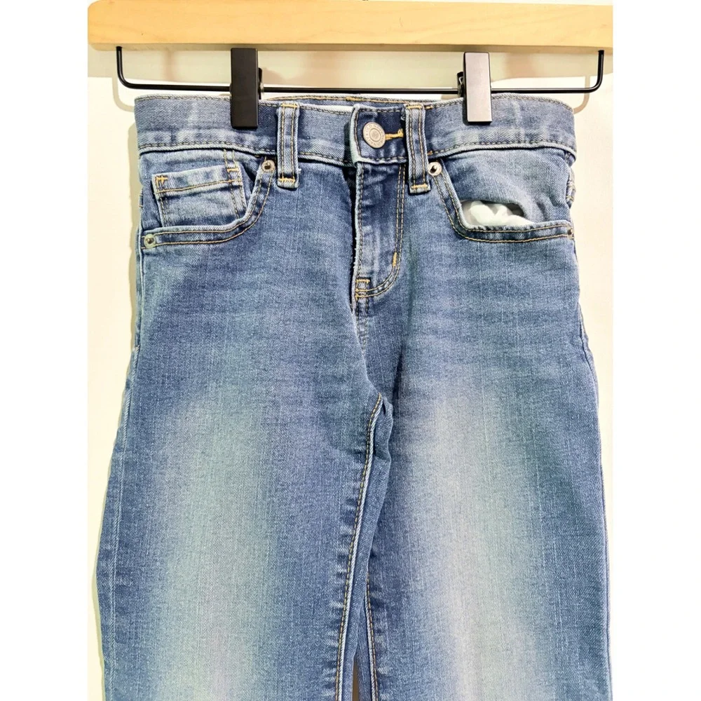 Old Navy Kids Medium Wash Bootcut Jeans Blue Denim Size 6 Casual Everyday Wear